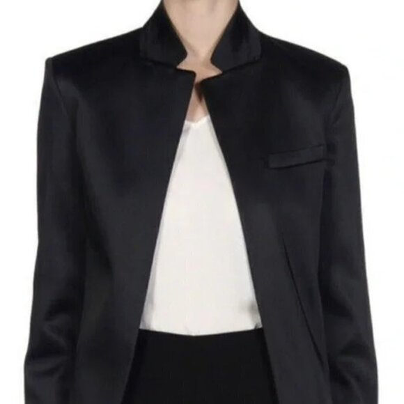T by Alexander Wang satin tuxedo blazer Size 2 - Picture 1 of 7